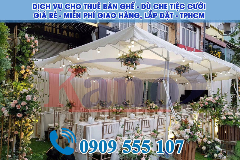 cho thuê bàn ghế tiệc cưới